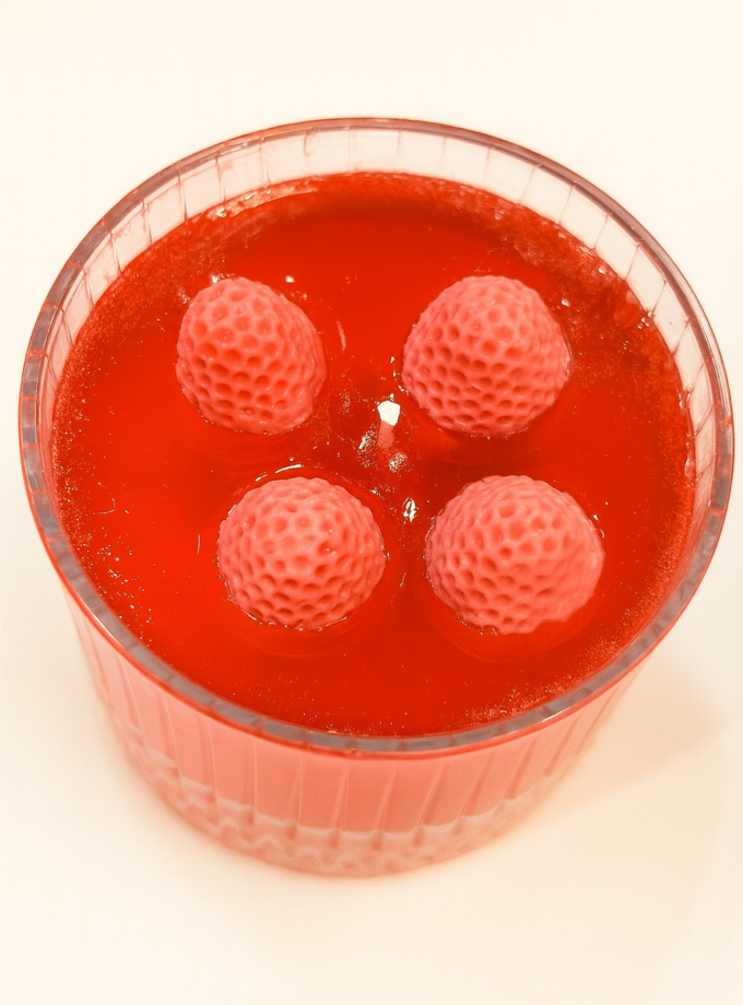 Çilekli Jel Mum 🍓